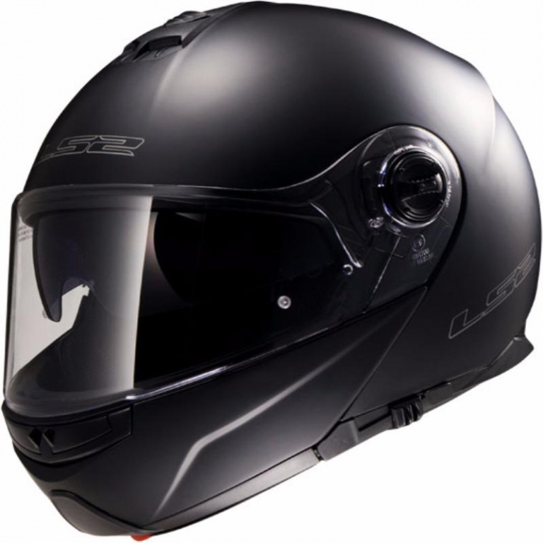 Снегоходный шлем модуляр с электростеклом LS2 FF325 Strobe Electric Snow черный мат.