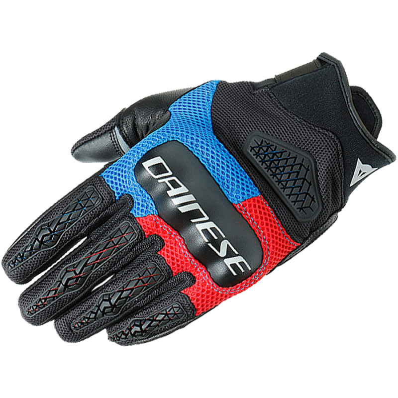 Перчатки кожаные Dainese D-Explorer 2 Glacier-gray-blue-lava-red-blk