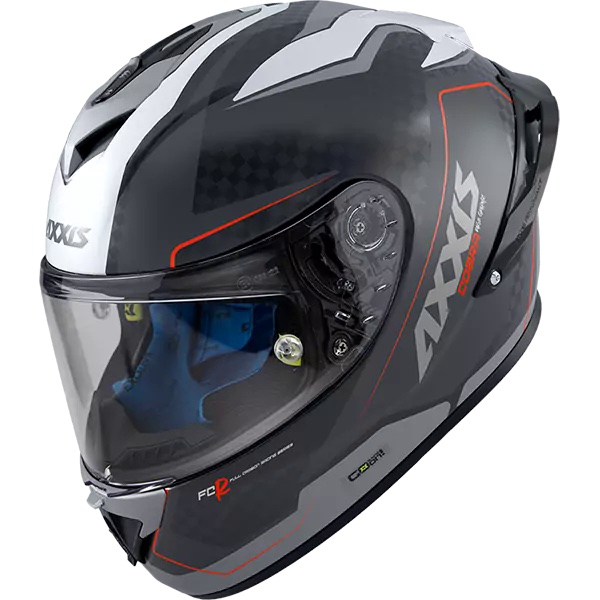 Шлем интеграл AXXIS FF104C Cobra Rage карбоновый серый