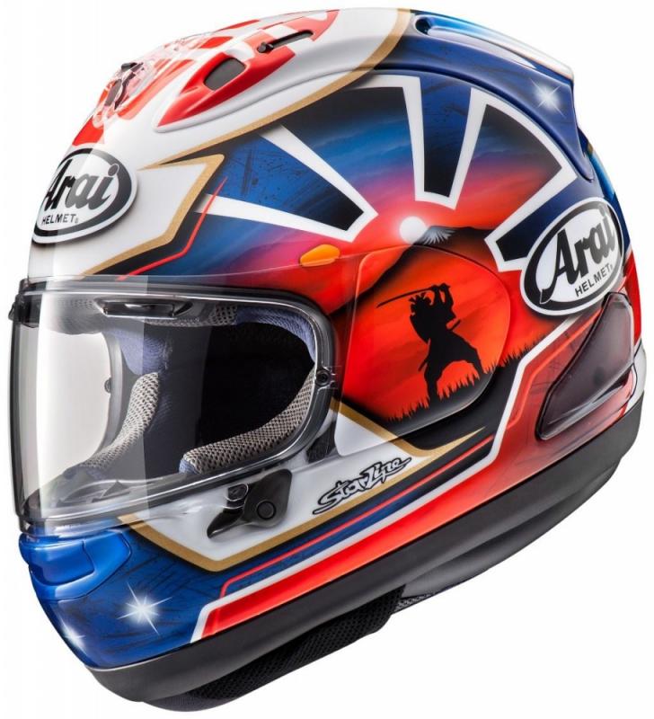 Шлем Arai RX-7V EVO Pedrosa Spirit Blue