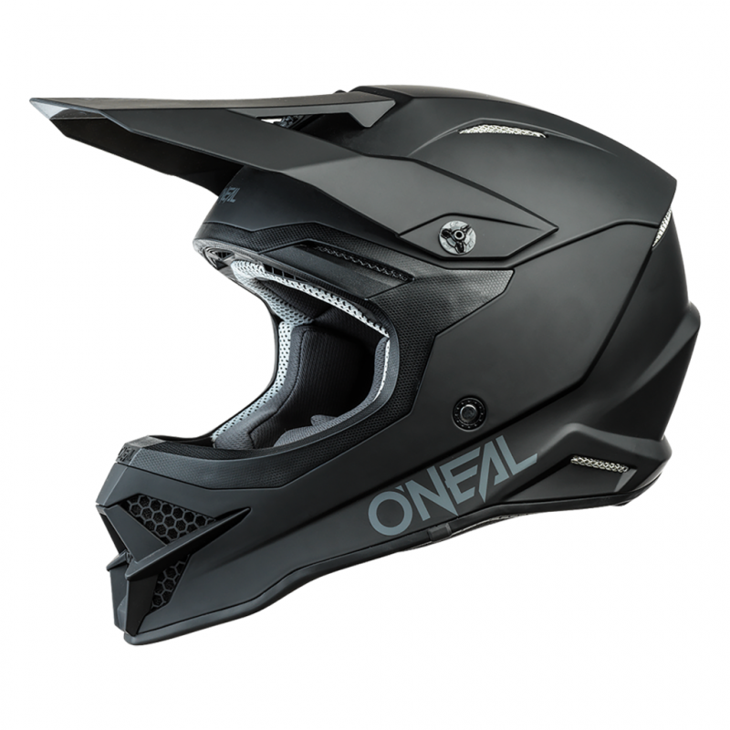 Кроссовый шлем Oneal 3Series Solid чёрный матовый