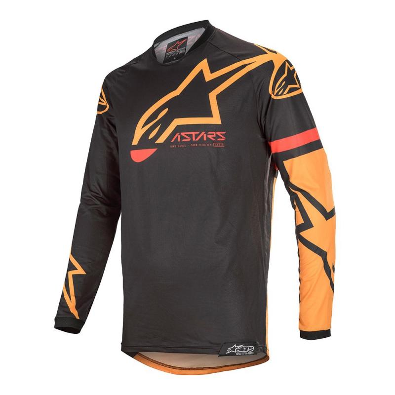 Джерси Alpinestars Racer Tech Compass Jersey, черно-оранжевый