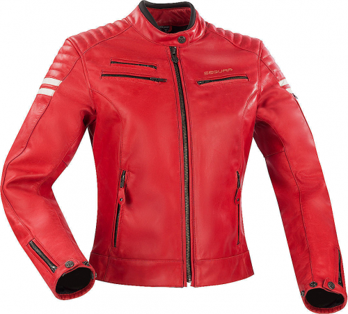 Куртка кожаная женская Segura LADY FUNKY Red/White