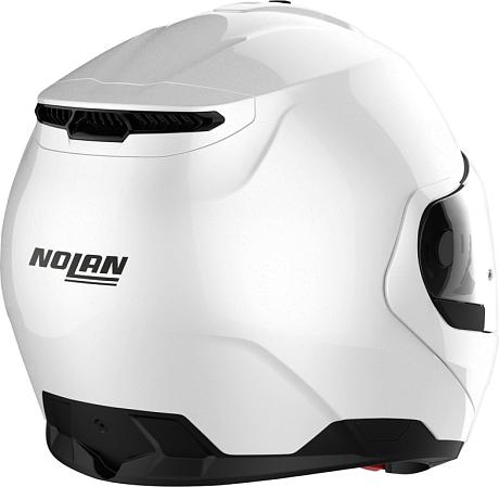 Шлем модуляр Nolan N100-6 Classic N-Com 005 Metal White XS