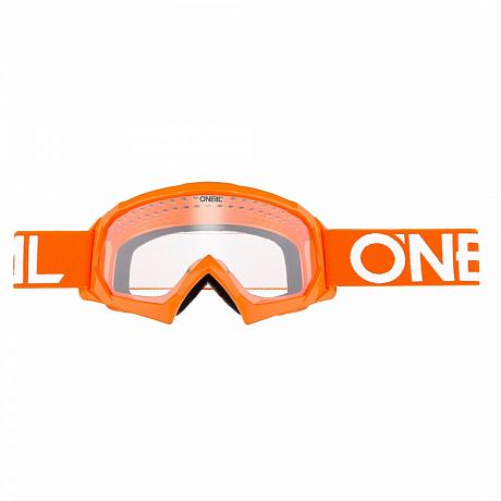 Детская кроссовая маска Oneal B-10 SOLID оранжевая