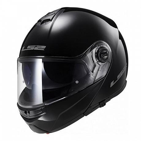 Снегоходный шлем модуляр с электростеклом LS2 FF325 Strobe Electric Snow черный. M