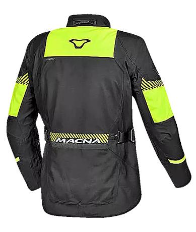 Куртка ткань Macna Aspire черно/fluo желтая
