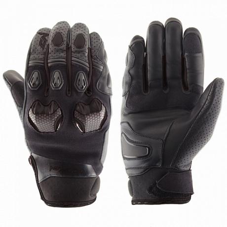 Кожаные перчатки Moteq Stinger черные XS