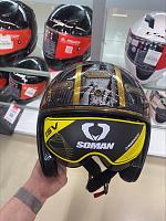 Шлем Soman 2/4 H2 Carbon Thunder-gold