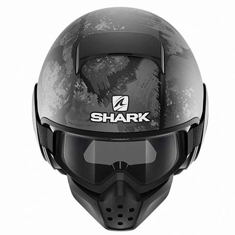 Шлем открытый Shark Drak Evok Mat черно-серый