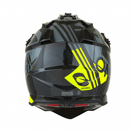 Кроссовый шлем O'Neal 2Series Rush, серый/желтый S