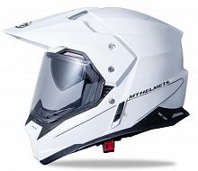 Снегоходный шлем MT Synchrony SV Duo Sport с электостеклом белый