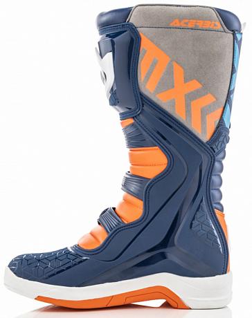 Мотоботы кроссовые Acerbis X-Team сине-оранжевые