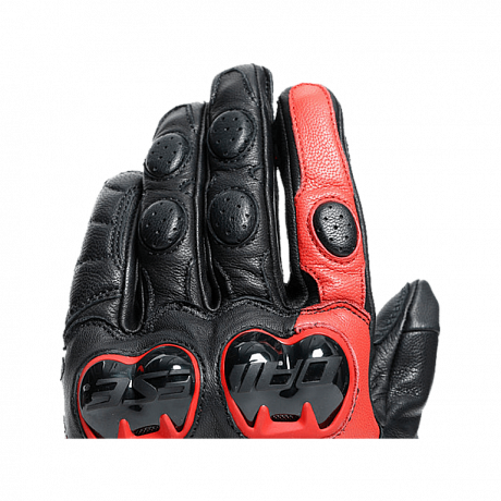 Перчатки кожаные Dainese Impeto Black-lava-red S