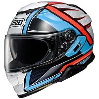 Шлем интеграл Shoei GT-Air 2 Haste Сине-бело-оранжевый