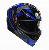 Шлем интегал AGV K-5 S Hurricane 2.0 Black/Blue