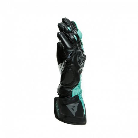 Перчатки кожаные женские Dainese Carbon 3 Lady Black/Aqua-Green/Anthracite