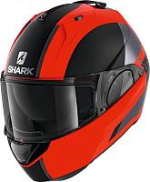 Шлем модуляр Shark Evo Es Endless, красный матовый/черный