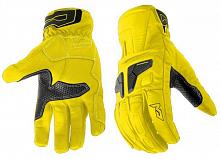 Туристические кожаные перчатки Moteq Venus флуоресцентно-желтые