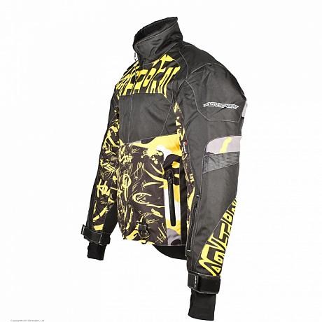 Куртка снегоходная AGVSPORT Taiga, мужской(ие) черный/желтый