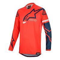 Джерси Alpinestars Racer Tech Compass Jersey, ярко-красно-темно-синий