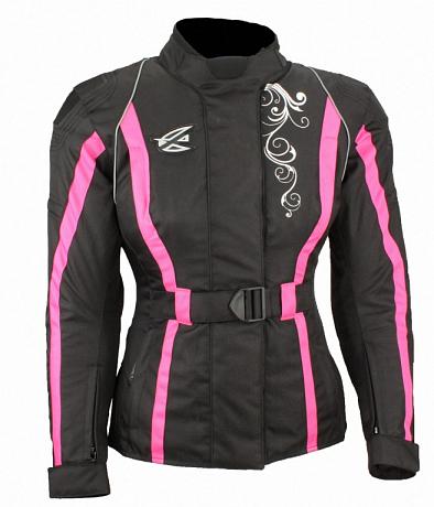 AGVSPORT Текстильная женская куртка Mistic черно-розовая XXS