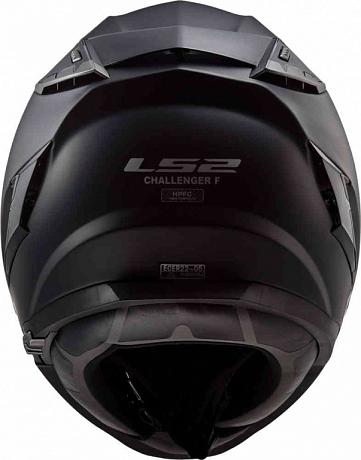 Шлем интеграл LS2 FF327 Challenger Solid, Matt Black XS