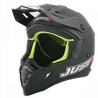Шлем кроссовый JUST1 J38 Solid черный/матовый