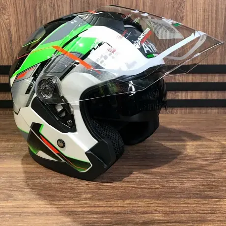 Шлем AiM JK526 Fluo-Green/White/Black XS