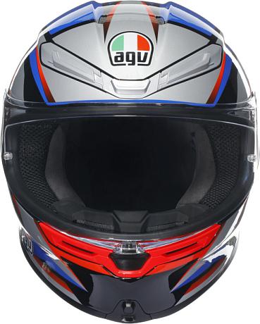 Мотошлем AGV K-6 S Slashcut Black/blue/red M