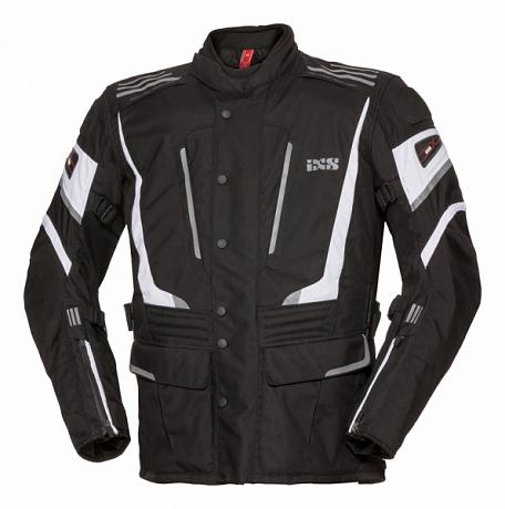 Мотокуртка текстильная IXS X-Tour Jacket Montevideo-ST чёрный/серый L
