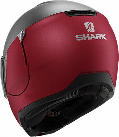 Мотошлем Shark Evojet Blank Dual черный/красный