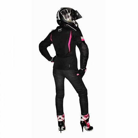 Куртка женская Moteq Astra черно-розовая 2XS