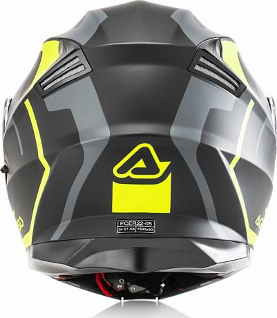 Шлем модуляр Acerbis Serel черный/желтый