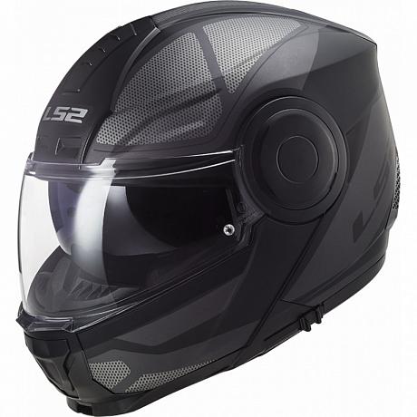 Шлем модуляр LS2 FF902 Scope AXIS, черно-серый S
