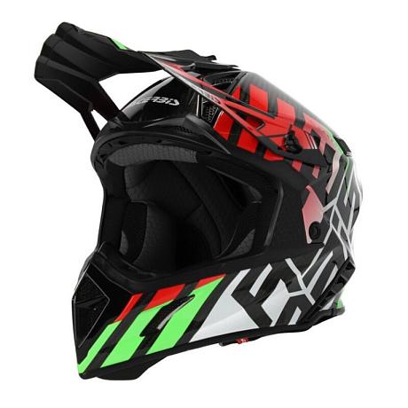 Шлем Acerbis STEEL CARBON 22-06 Green/Red M