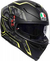 Шлем AGV K-5 S Tornado MATT Black-Yellow Fluo