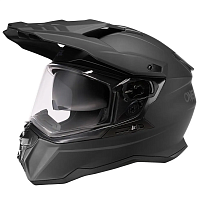 Шлем кроссовый со стеклом O'NEAL D-SRS Solid V24, мат. черный