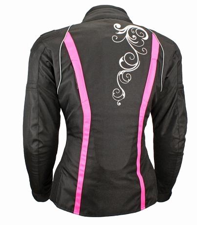 AGVSPORT Текстильная женская куртка Mistic черно-розовая XXS