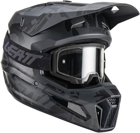 Шлем кроссовый Leatt Moto 3.5 Helmet Kit, Stealth XL
