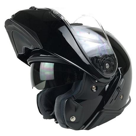 Шлем модуляр Shoei Neotec II Plain, черный купить по низкой цене в