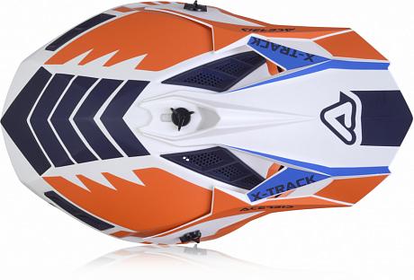 Мотошлем кроссовый Acerbis X-Track Оранжевый/Синий XS