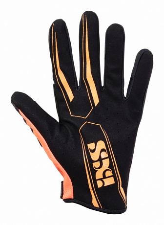 Перчатки кроссовые IXS Cross Gloves Lite Air, Чёрный/Оранжевый