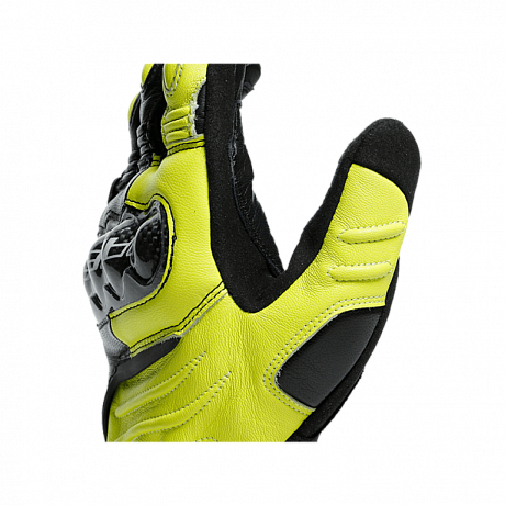 Перчатки кожаные Dainese Carbon 3 Long, Blk-fluo-yellow-white