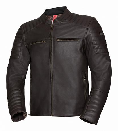 Куртка кожаная IXS Classic LD Jacke Dark коричневая 48