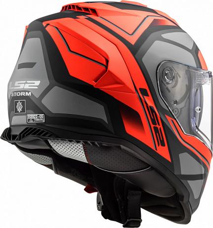 Шлем LS2 FF800 STORM Faster серо-красный