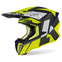 Кроссовый шлем Airoh Twist 2.0 Lift Yellow/blue Matt