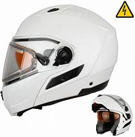 Снегоходный шлем модуляр с электростеклом XTR Mode1 белый