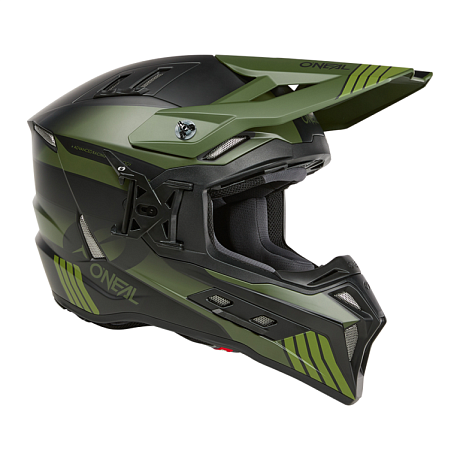 Кроссовый шлем Oneal EX-SRS Hitch V.24 зеленый/черный XL