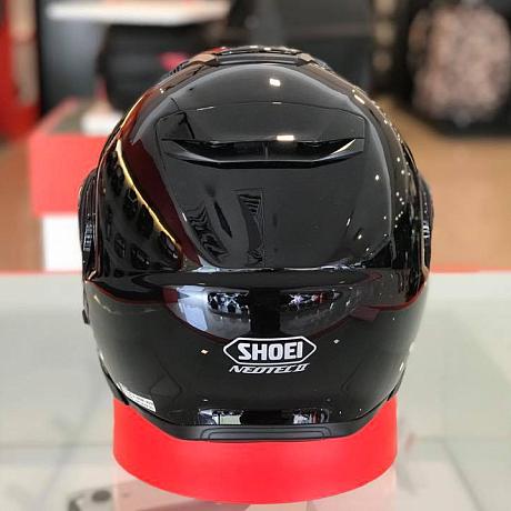 Шлем модуляр Shoei Neotec II Plain, черный купить по низкой цене в